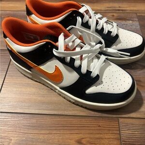 Nike Men's White, Black, and Orange Sneakers